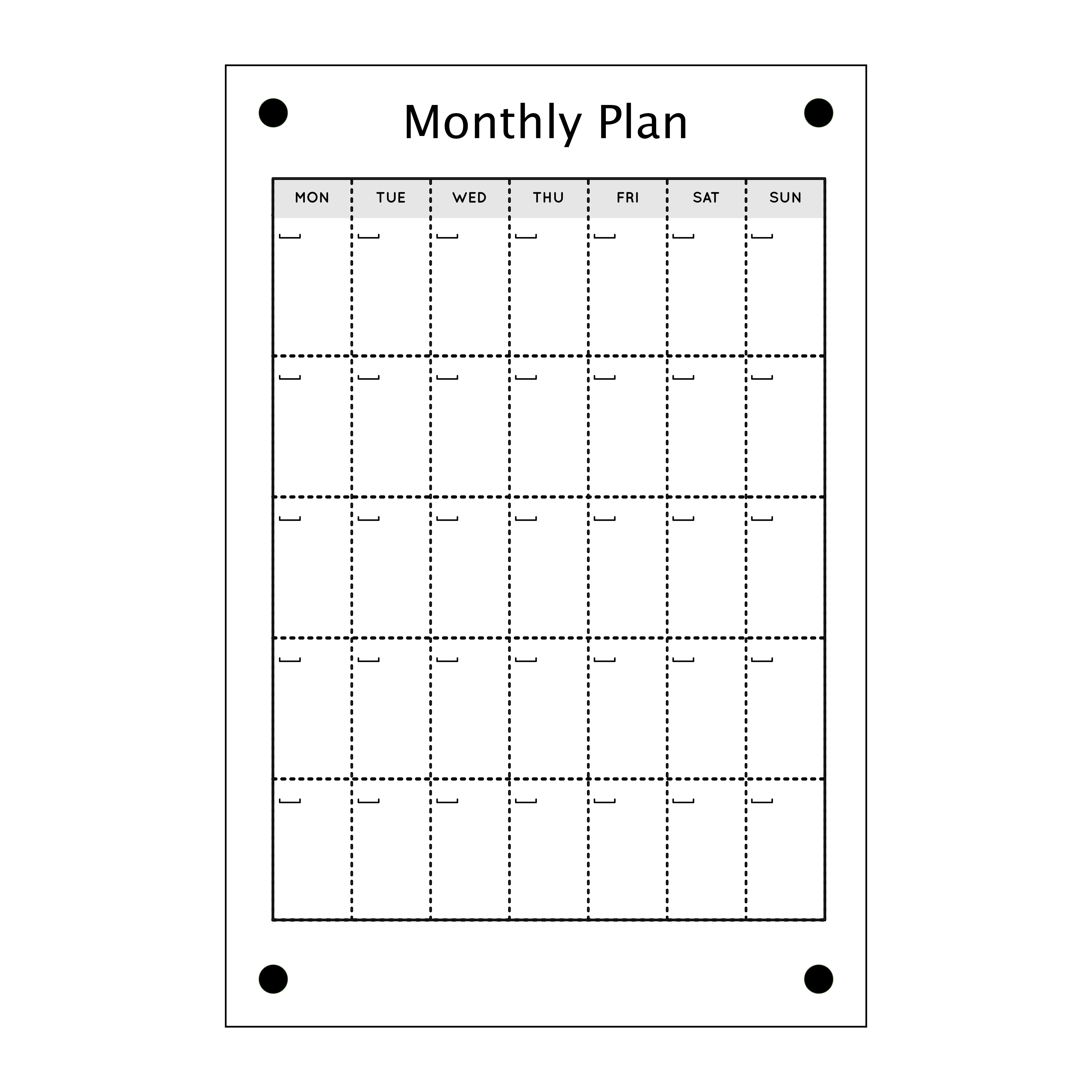 Personalised Acrylic Monthly Calendars | Printable Calendars