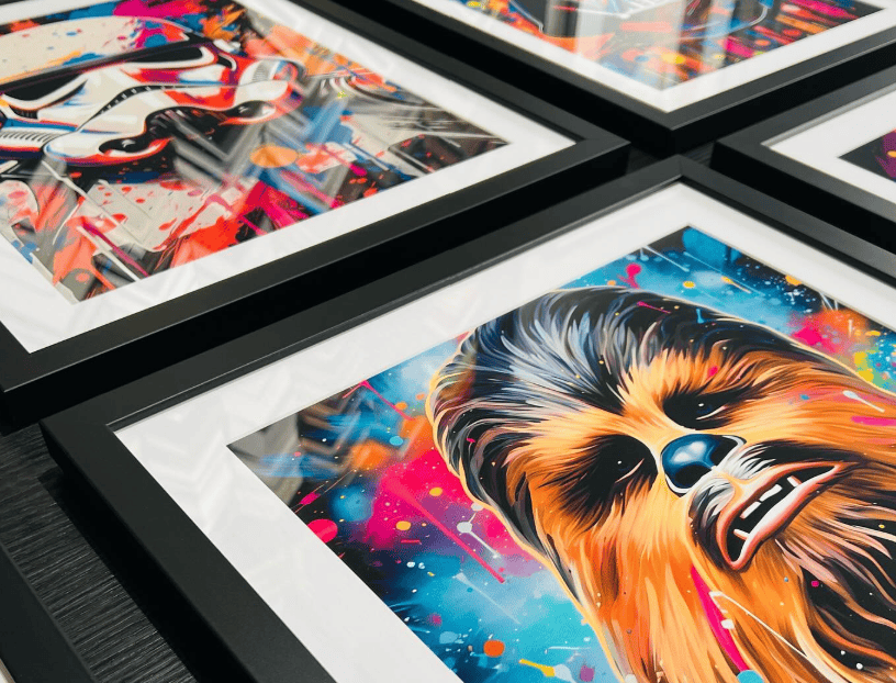 custom star wars framed print