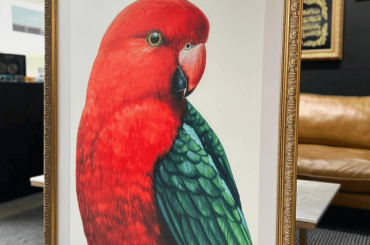 custom print gift red bird