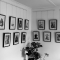 black photo frames on display