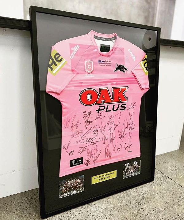 framed penrith jersey